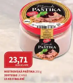Kubík potraviny Mistrovská paštika nabídka