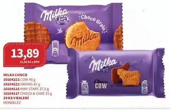 Kubík potraviny Milka choco nabídka