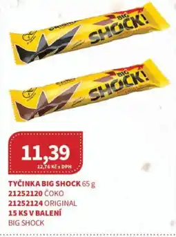 Kubík potraviny Tyčinka Big Shock nabídka