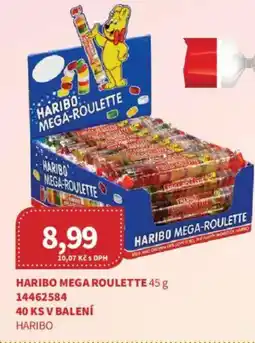Kubík potraviny Haribo mega roulette nabídka