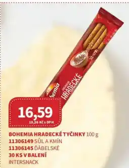 Kubík potraviny Bohemia hradecké tyčinky nabídka