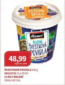 Kubík potraviny Hamé Švestková povidla nabídka