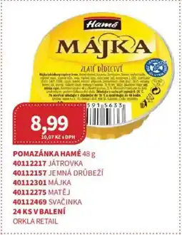 Kubík potraviny Pomazánka Hamé nabídka