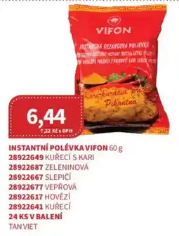Kubík potraviny Instantní polévka Vifon nabídka