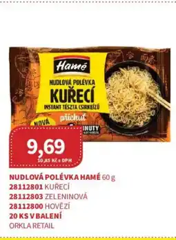 Kubík potraviny Nudlová polévka Hamé nabídka