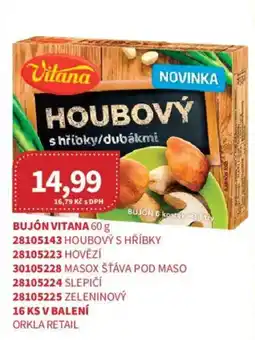 Kubík potraviny Bujón Vitana nabídka