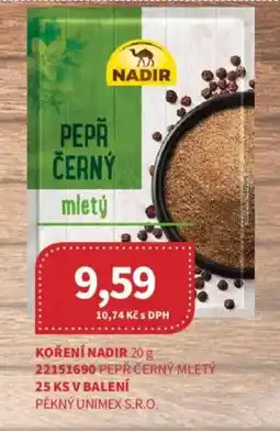 Kubík potraviny Koření Nadir nabídka