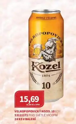 Kubík potraviny Velkopopovický Kozel 10 nabídka