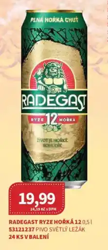 Kubík potraviny Radegast Ryze hořká 12 nabídka