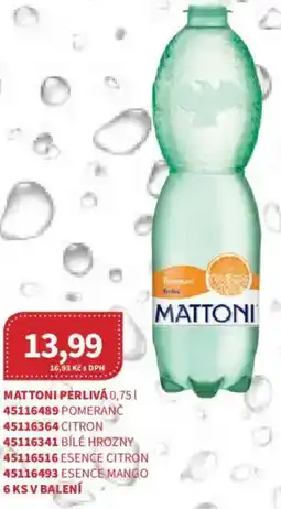 Kubík potraviny Mattoni perlivá nabídka