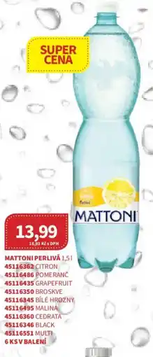 Kubík potraviny Mattoni perlivá nabídka