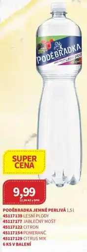 Kubík potraviny Poděbradka jemně perlivá nabídka