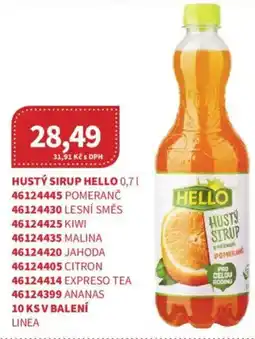 Kubík potraviny Hustý sirup Hello nabídka