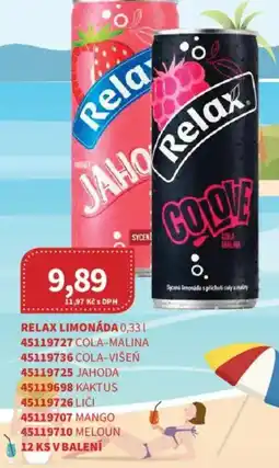 Kubík potraviny Relax limonáda nabídka