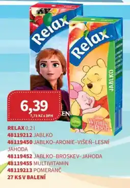 Kubík potraviny Relax nabídka