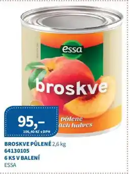 Kubík potraviny Essa Broskve půlené nabídka