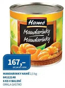 Kubík potraviny Mandarinky Hamé nabídka