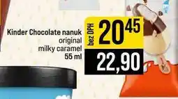 Jip Kinder Chocolate nanuk original milky caramel nabídka
