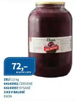 Kubík potraviny Zelí nabídka
