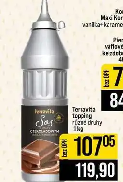 Jip Terravita topping různé druhy nabídka