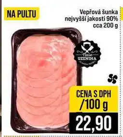 Jip Vepřová šunka nejvyšší jakosti 90% cca 200 g 100g nabídka