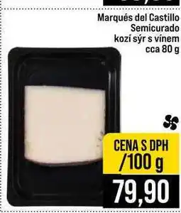 Jip Marqués del Castillo Semicurado kozí sýr s vínem cca nabídka