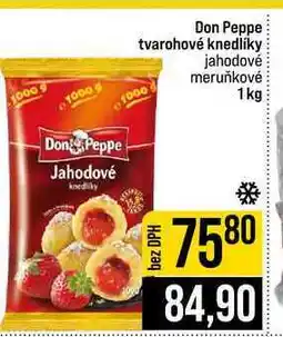 Jip Don Peppe tvarohové knedlíky jahodové meruňkové nabídka