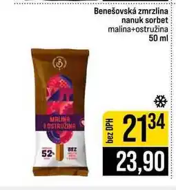 Jip Benešovská zmrzlina nanuk sorbet malina+ostružina 50 ml nabídka