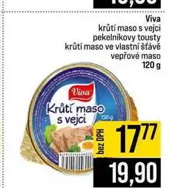 Jip Viva krůtí maso s vejci pekelníkovy tousty krůtí maso ve vlastní šťávě vepřové maso nabídka