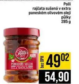 Jip Polli rajčata sušená v extra paneském olivovém oleji půlky nabídka