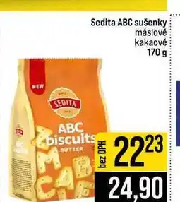Jip Sedita ABC sušenky máslové kakaové nabídka