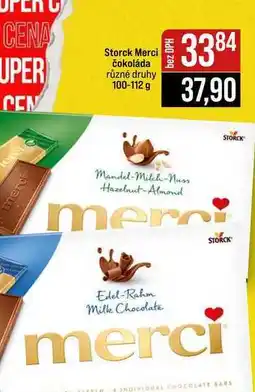 Jip Storck Merci čokoláda různé druhy nabídka