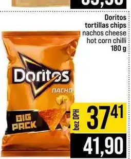 Jip Doritos tortillas chips nachos cheese hot corn chilli nabídka