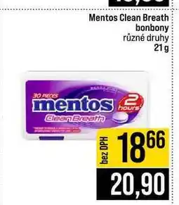 Jip Mentos Clean Breath bonbony různé druhy nabídka