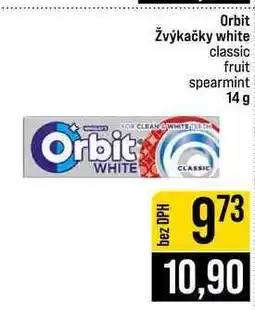 Jip Orbit Žvýkačky white classic fruit spearmint nabídka