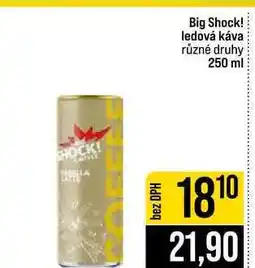 Jip Big Shock! ledová káva různé druhy nabídka
