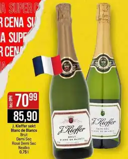 Jip J. Kieffer sekt Blanc de Blancs Brut Demi Sec Rosé Demi Sec Nealko nabídka