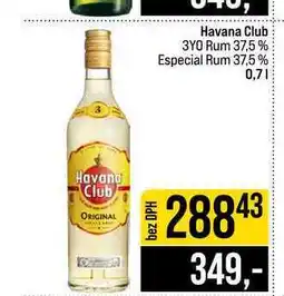 Jip Havana Club 3YO Rum 37,5% Especial Rum 37,5% nabídka