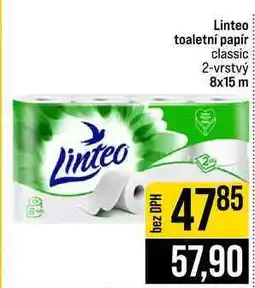 Jip Linteo toaletní papír classic 2-vrstvý 8x15 m nabídka