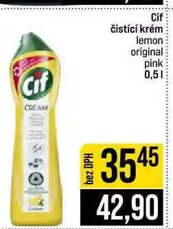 Jip Cif čistící krém lemon original pink nabídka