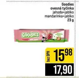 Jip Goodies ovesná tyčinka jahoda+jablko mandarinka+jablko 23 g nabídka