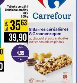 Jip Tyčinka cereální čokoláda+arašídy 8ks 200g nabídka