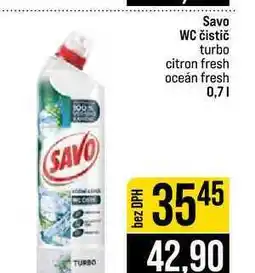 Jip Savo WC čistič turbo citron fresh oceán fresh nabídka