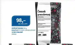 Kubík potraviny Koření Drana nabídka