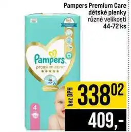 Jip Pampers Premium Care dětské plenky různé velikosti 44-72 ks nabídka