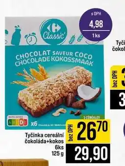 Jip Tyčinka cereální čokoláda+kokos 6ks 125g nabídka