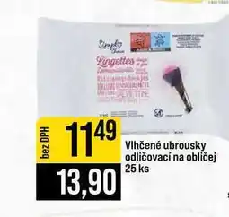 Jip Vlhčené ubrousky odličovací na obličej 25 ks nabídka