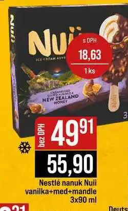 Jip Nestlé nanuk Nuii vanilka+med+mandle 3x90 ml nabídka
