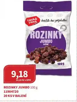 Kubík potraviny Rozinky jumbo nabídka