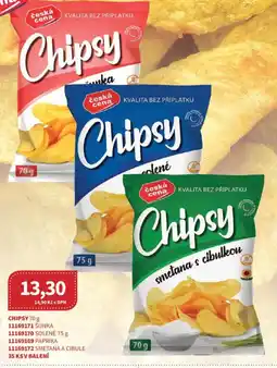 Kubík potraviny Chipsy nabídka